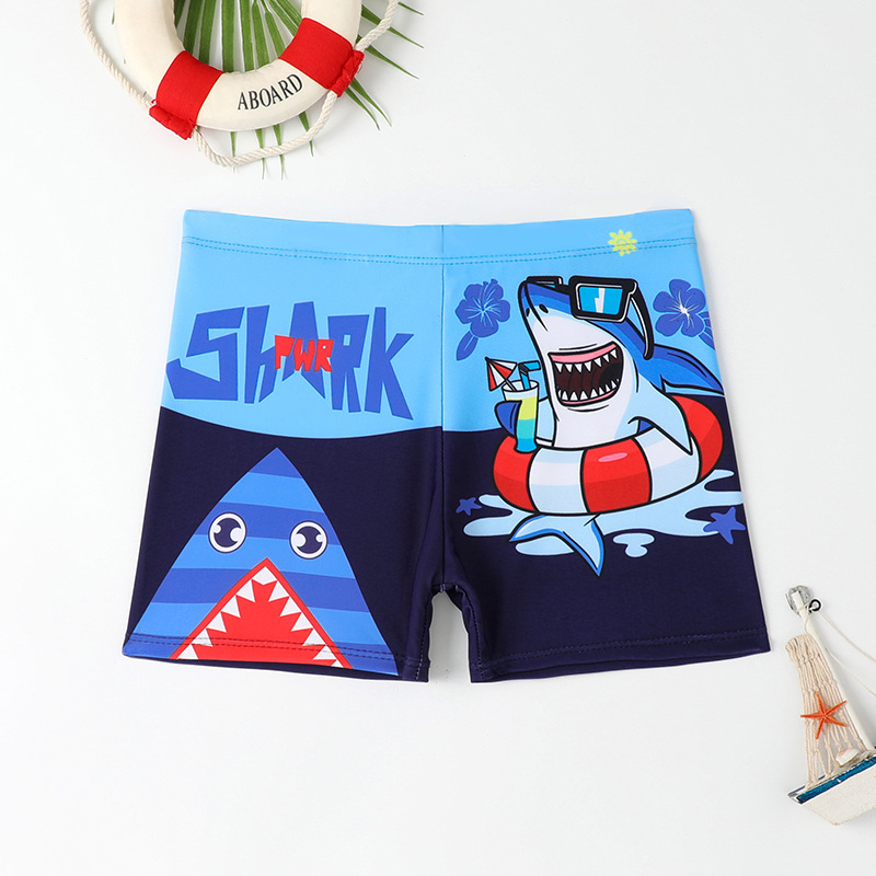 Picture of Cartoon boys swimsuit baby swimsuit good fabric boys small and medium-sized children swimming trunks a generation of children's swimming trunks