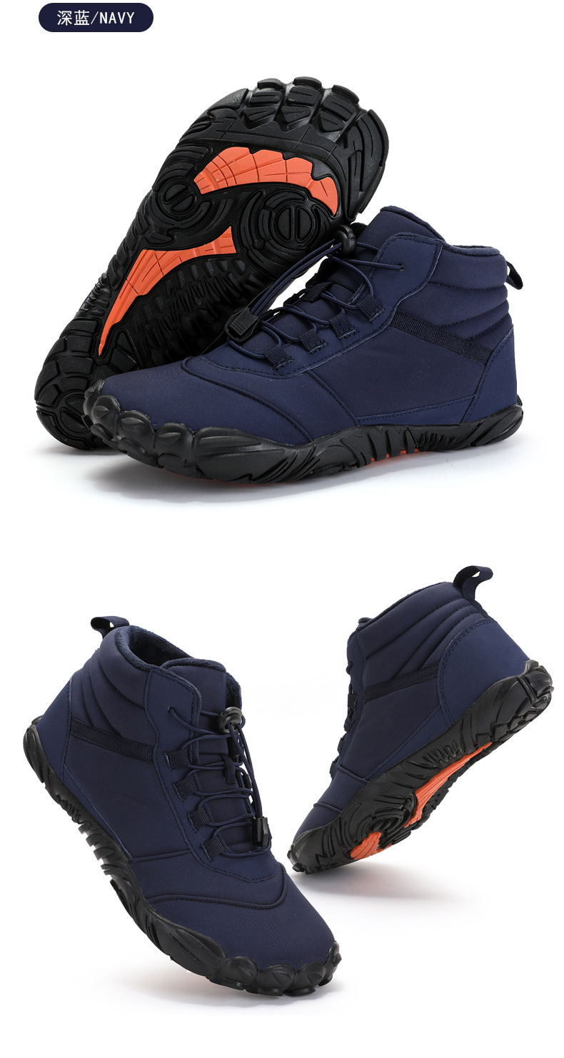 Picture of High-top snow boots cross-border new outdoor hiking camping hiking shoes ski non-slip fleece warm plush cotton shoes