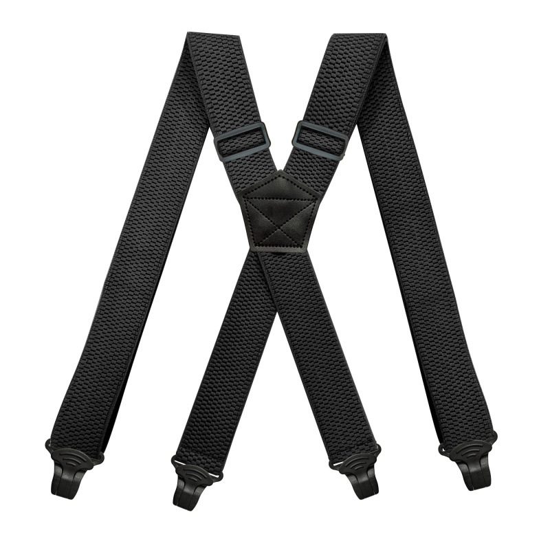 Picture of Dou Meng Cross-Border Supply Unisex Adult 4-Clip Elastic Suspender Clip 3.8cm Corn Pattern Elastic Suspenders