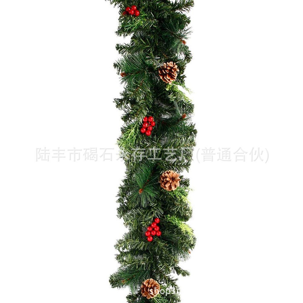 180cm/ 2.7m Encrypted Christmas Red Fruit Rattan Red Christmas Decorative Rattan Door Rattan Door Decoration