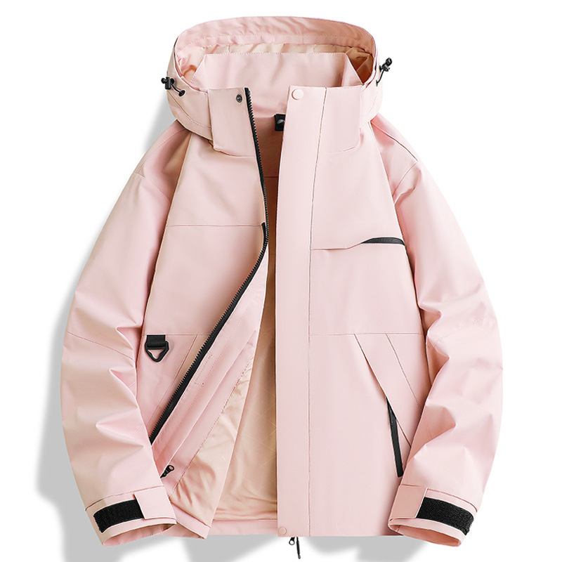Picture of Woodpecker jacket women's 2025 new autumn and winter outdoor windproof and waterproof three-in-one couple hiking and hiking jacket