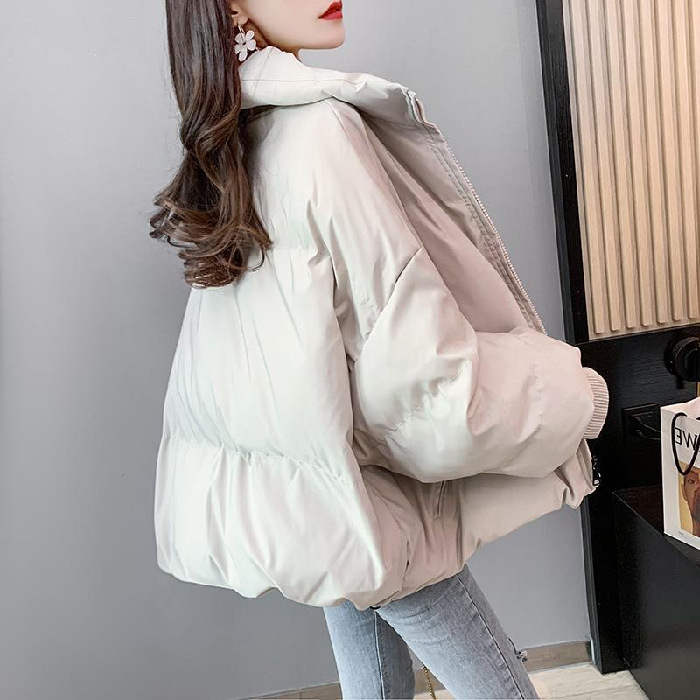 Picture of Women's Short down Cotton Jacket 2025 Winter New Loose Cotton Coat Versatile Thick Warm Puffer Jacket