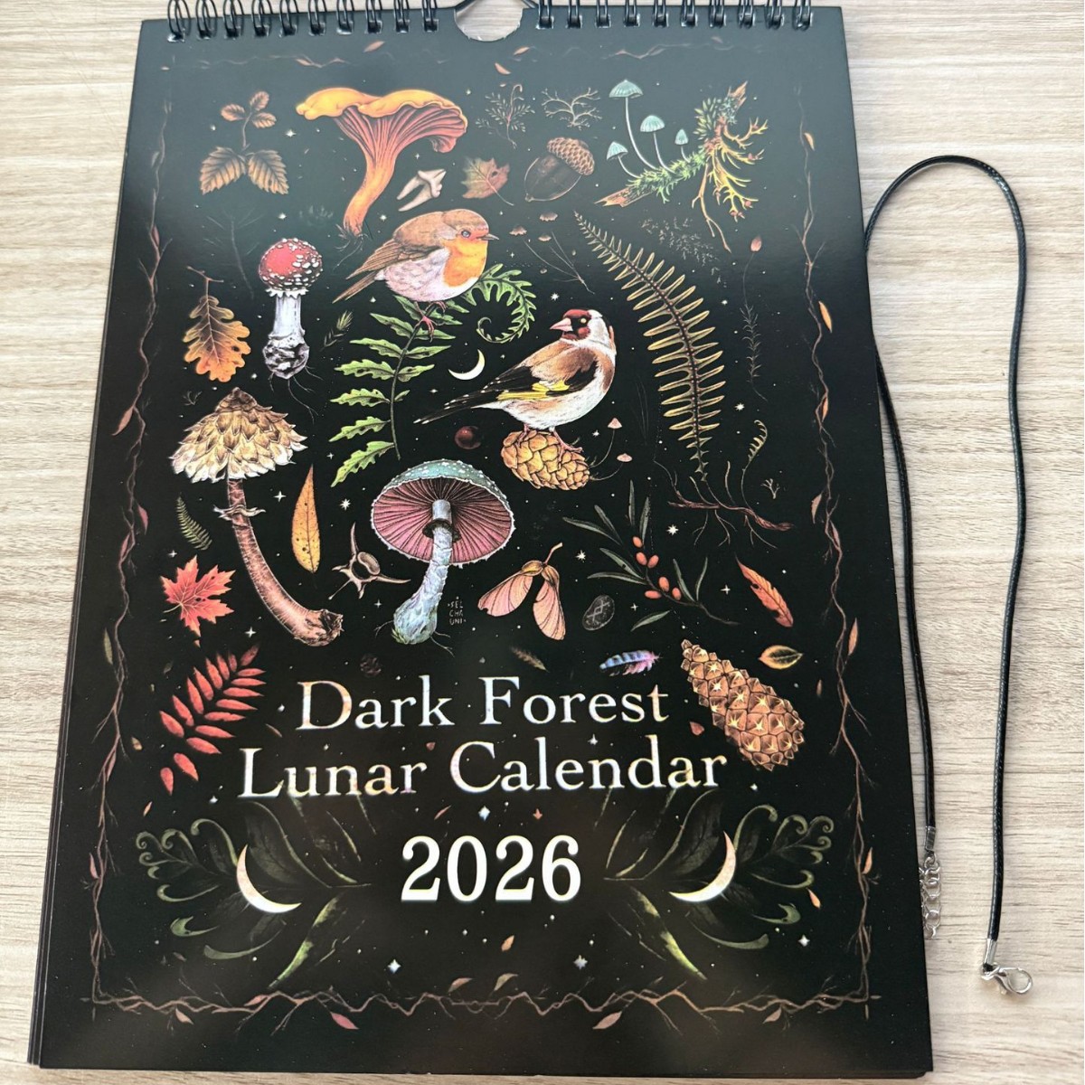 Cross-Border New Product 2026 Dark Forest Calendar Animal Calendar Art House Forest Lunar Calendar