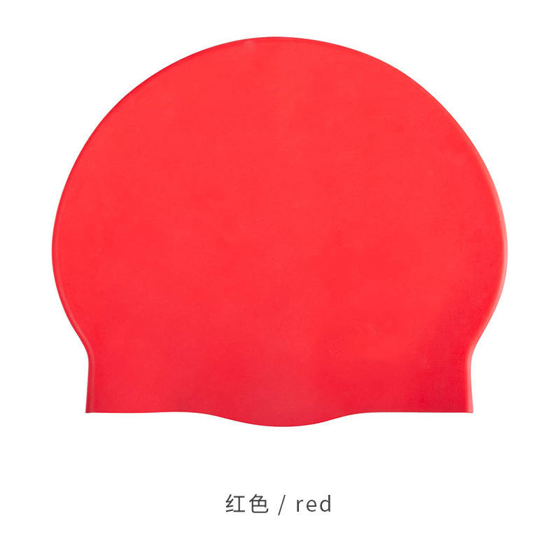Picture of Hot sale unisex silicone swimming cap wholesale solid color high elastic breathable swimming cap waterproof non-slip head