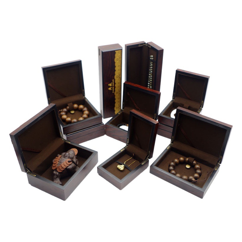 Classical collection Wenwan wooden box Jade jade bracelet bracelet bracelet jewelry box necklace decoration gift box