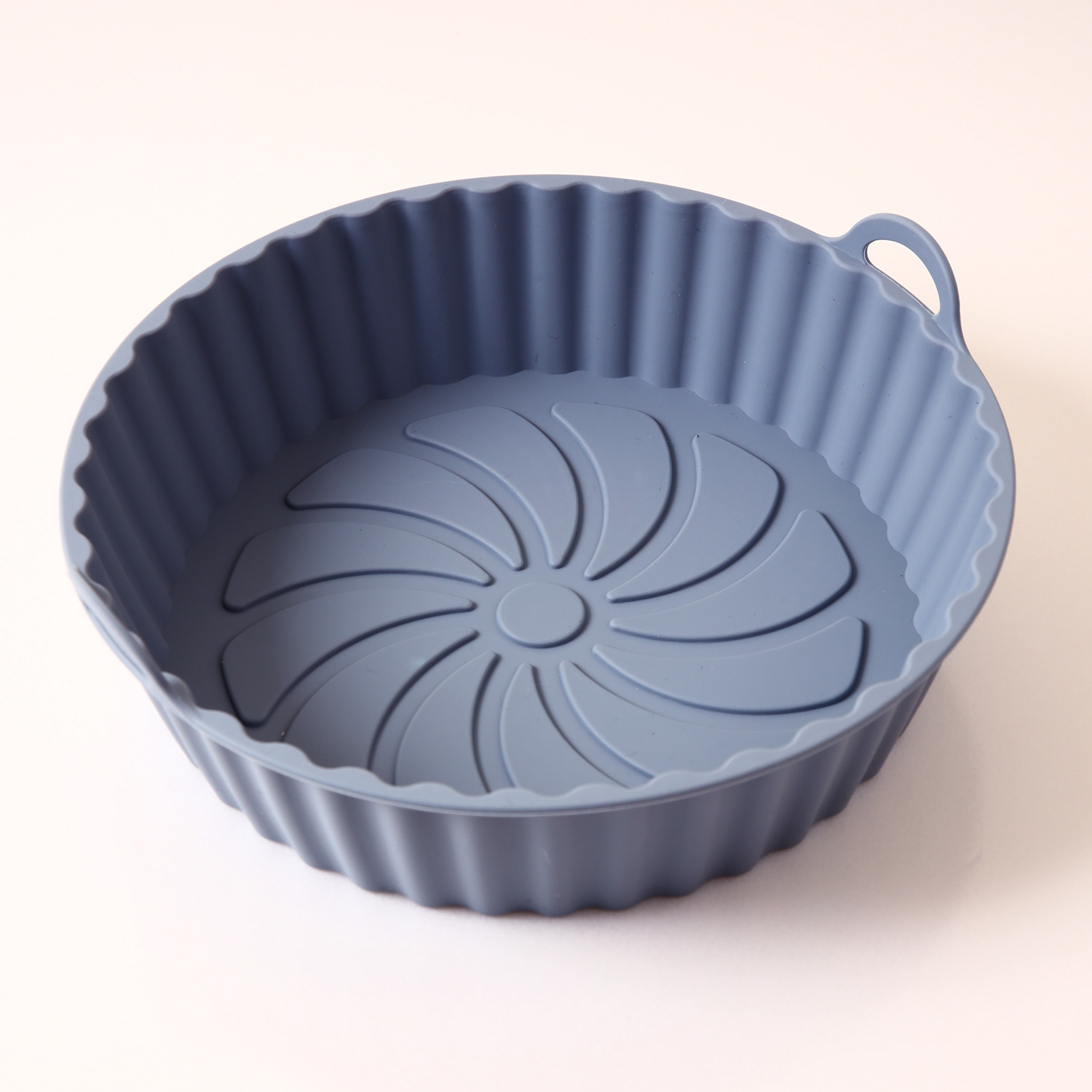 Picture of High temperature resistant folding silicone air fryer basket baking tray inner basket silicone pot air fryer