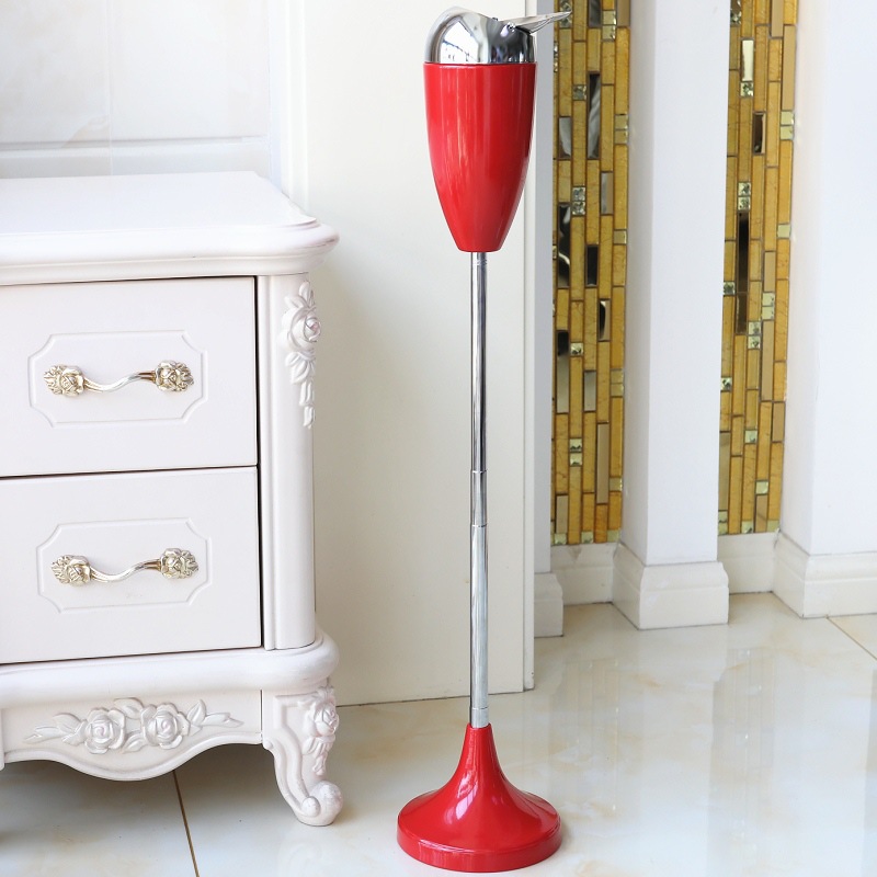 Picture of Popular Large Vertical Household Metal Ashtray, Creative Anti-Fly Ash Toilet Lift-Up Telescopic Floor Ashtray with Lid
