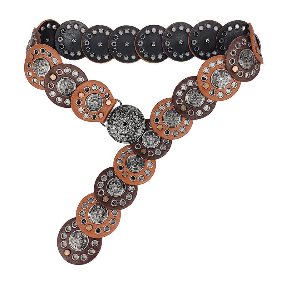 American-style Y2K Decorative Disc Waist Seal European and American Style Retro Subculture Belt Women's 2024 New All-match Belt Trendy