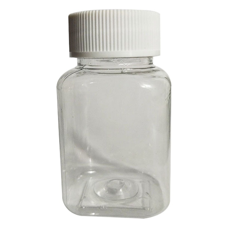 Wholesale 30 50 100ml square bottle sealed plastic bottle split bottle PET transparent bottle sample split bottle