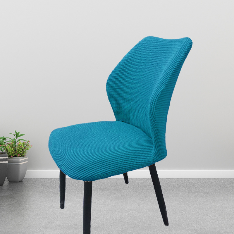 Picture of Chair Cover Elastic All-inclusive Household Modern Curved Dining Chair Cover Cushion Backrest Integrated Household Stool Cover Cover