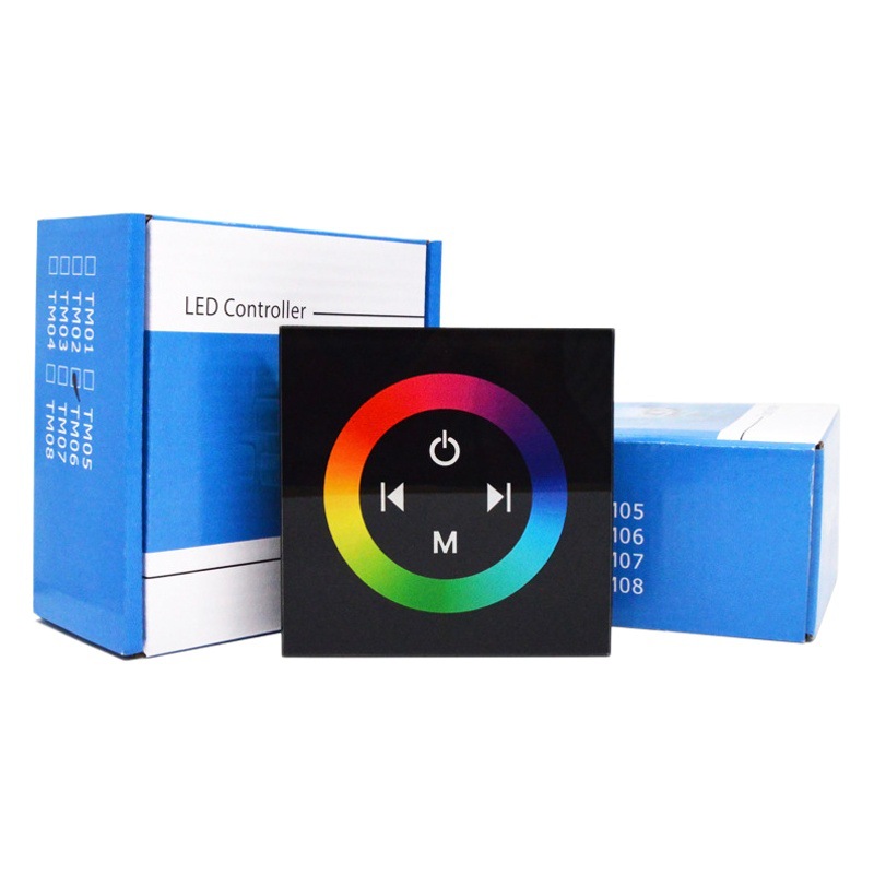 Picture of Led Light Strip Touch Panel Controller Rgb Control Tempered Glass 86 Wall Smart Control Tempered Glass Panel