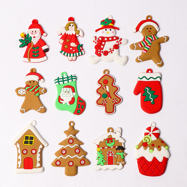 Picture of 2024 New Christmas Tree DIY Pendant Gingerbread Man Twelve Source Manufacturer Christmas Scene Arrangement Pendant