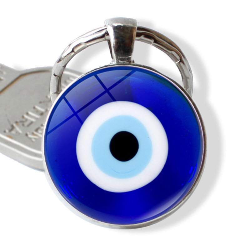 Evil Eye Keychain Pendant Fashion Creative diy Key Ring Accessories Turkey Blue Eye Pendant