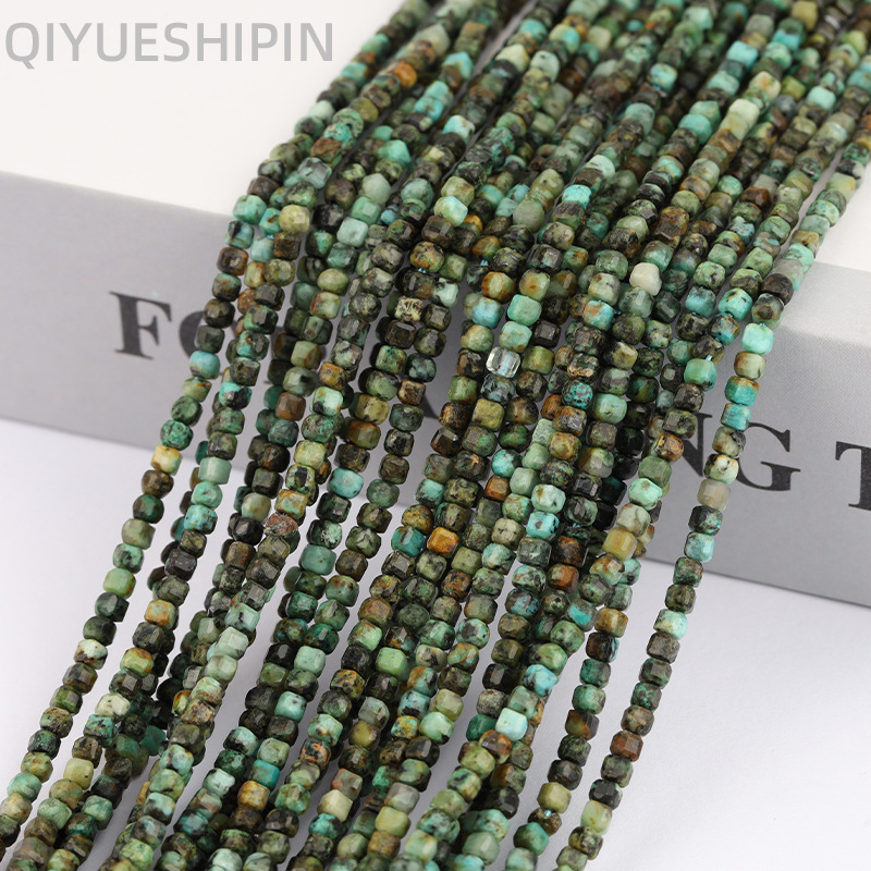 2.5mm cube sugar loose beads African pine cube sugar semi-finished products wholesale cut small beads diy natural stone loose beads