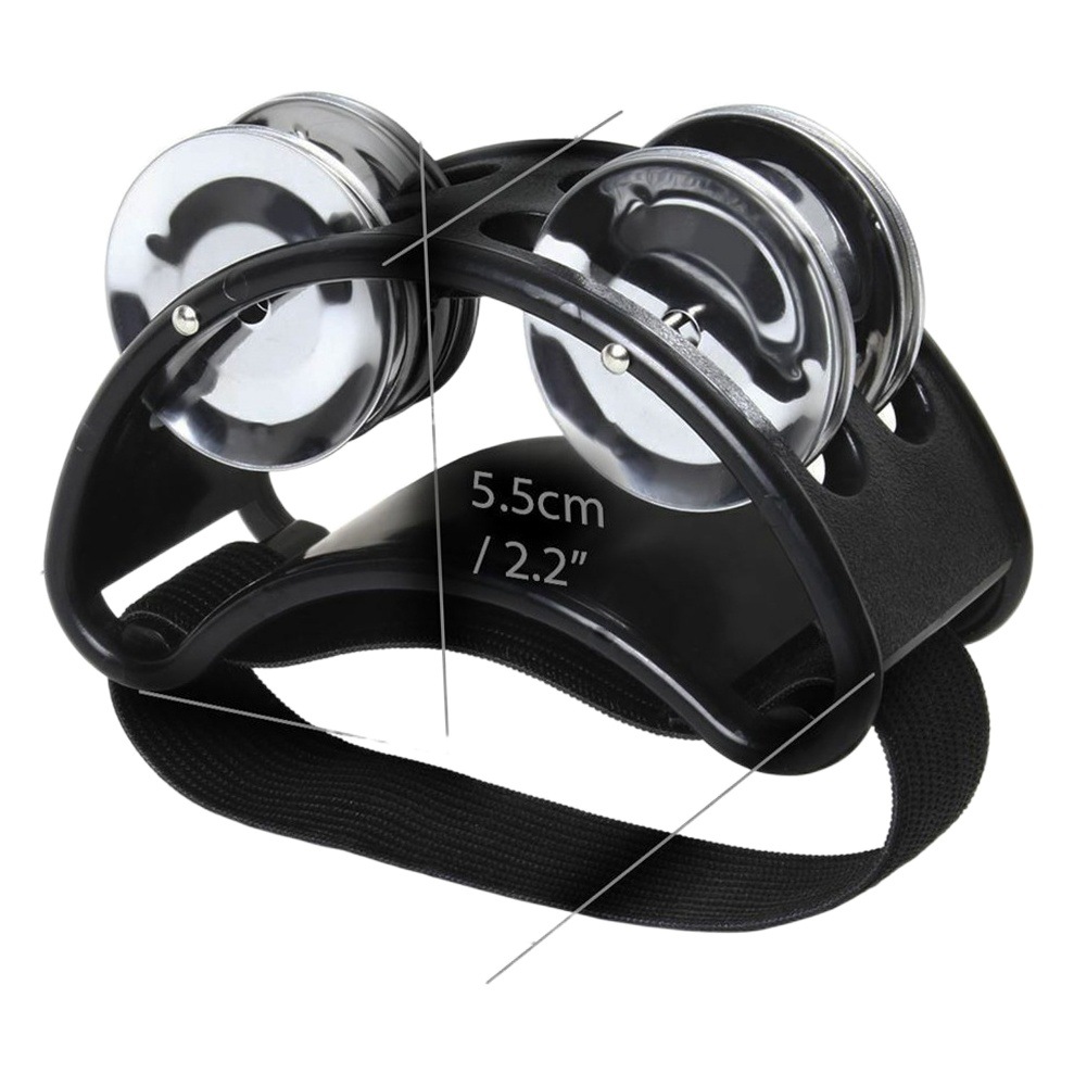 Foot tambourine percussion Cajon drum foot Bell foot rattle foot Bell musical instrument accompaniment