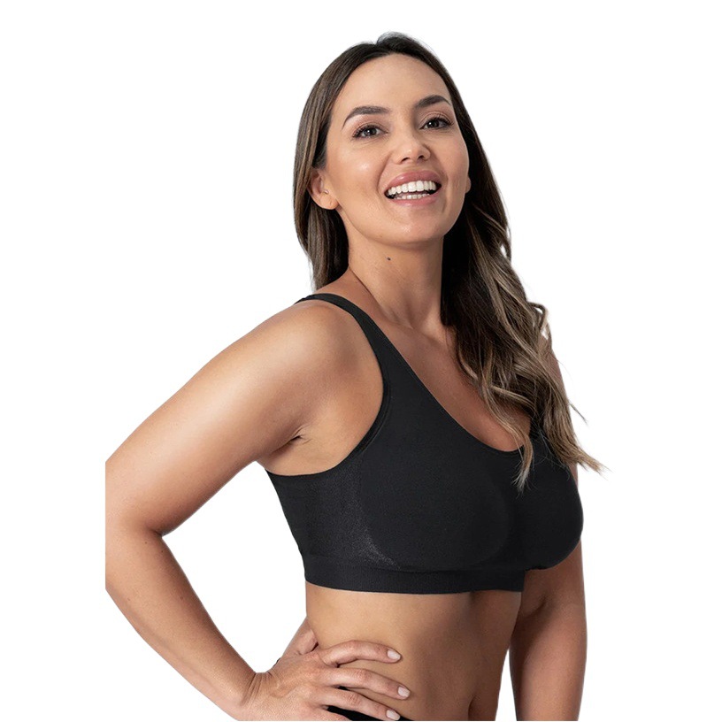 Factory direct supply cross-border explosions plus size bright silk small vest body shaping without steel ring bra women's big chest without trace