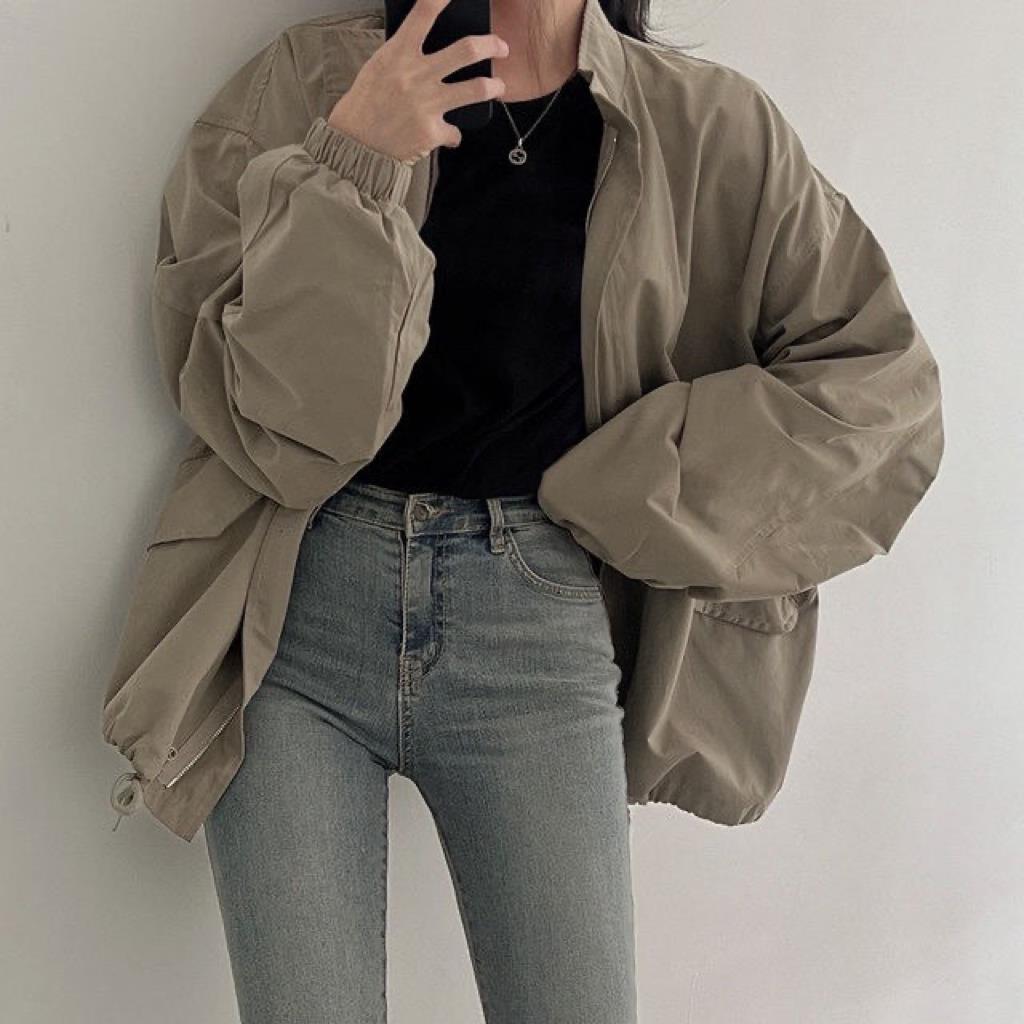 Picture of 2024 New Autumn Thin New Korean Style Loose Baseball Suit BF Workwear Casual Jacket Female Student Ins Trendy