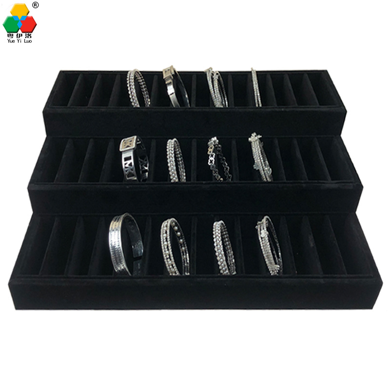 Picture of Multi-layer Trapezoidal Display Stand Stepped Live Ornaments Props Ring Antique Jade Bracelet Storage Rack