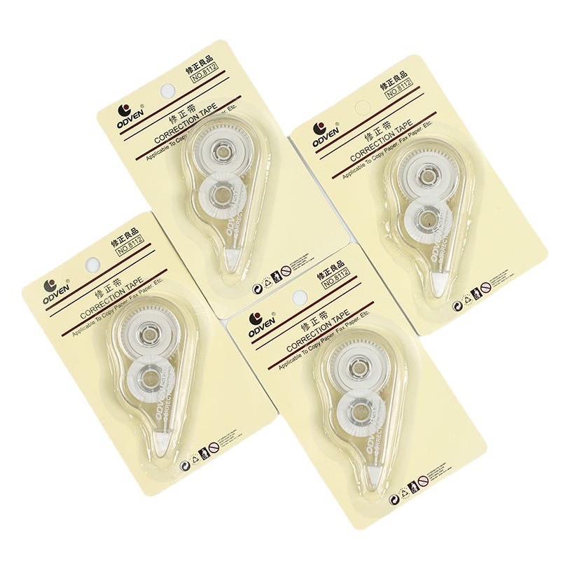 Simple non-printed transparent correction tape student portable correction tape office Correction correction tape stationery wholesale