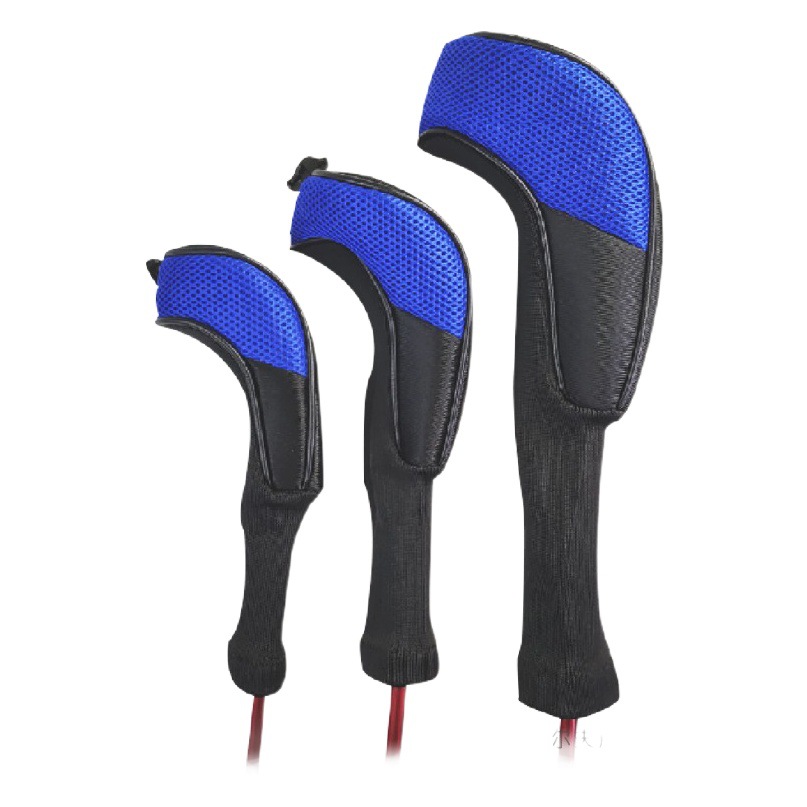New golf wooden pole cover nylon mesh club protection mesh cloth 1/3/UT club head cap cover 3/group 4 colors