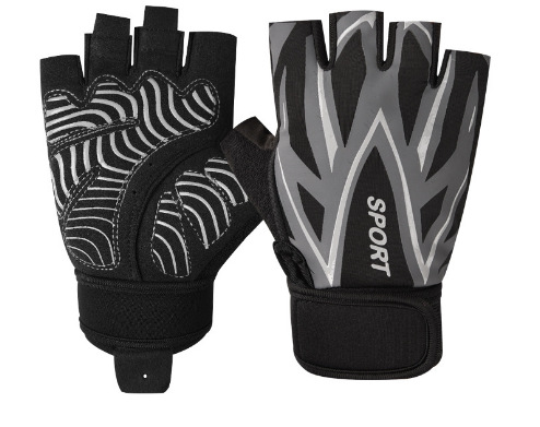 Picture of Fitness Gloves Women's Summer Half-section Thin Sunscreen Non-slip Ice Silk Driving Leakage Half-finger Cycling Gloves Women