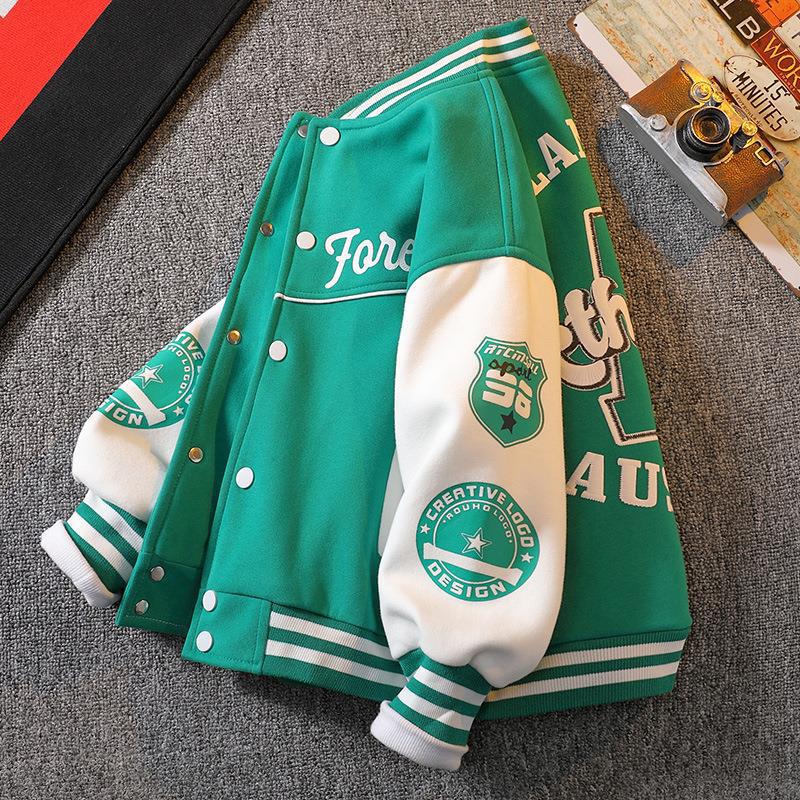 Picture of Boys' jacket Spring New 2023 Western style children's baseball uniform spring and autumn sportswear jacket children's clothing men's clothing