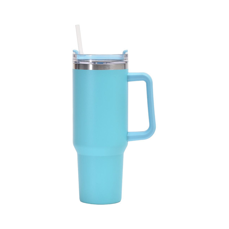 Picture of Cross-border 40oz generation second generation car cup 304 stainless steel handle thermos cup large capacity straw ice cup