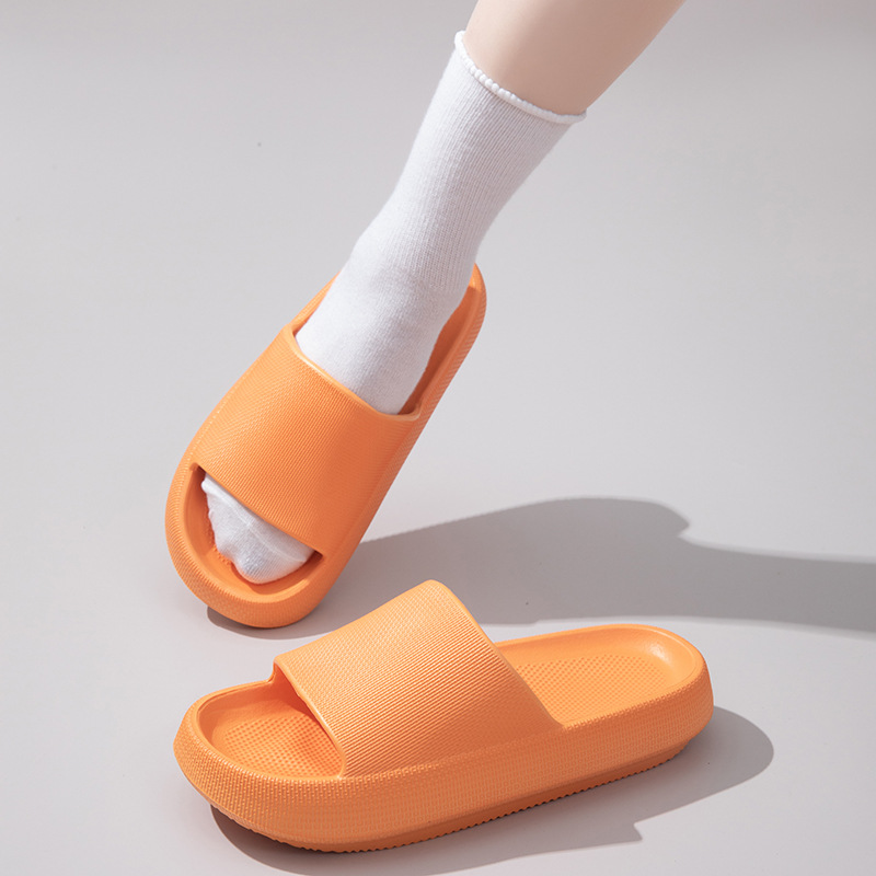Cross-border explosions 4CM sandals and slippers home indoor women's one-sided excrement anti-skid outdoor men's cool manufacturers wholesale