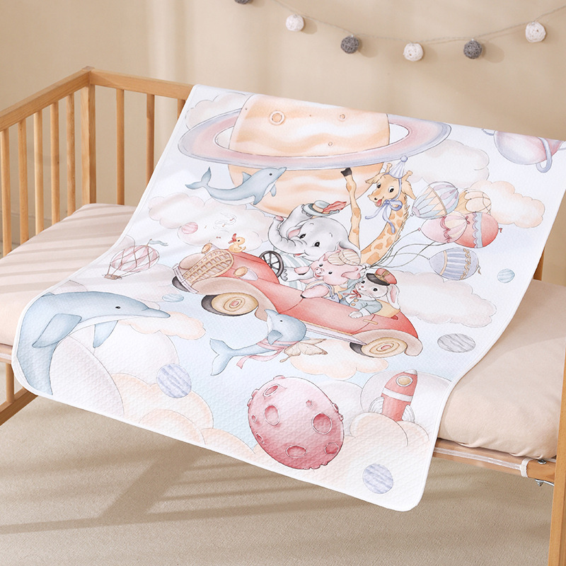 Picture of Diaper Pad Baby Class A Pure Cotton Baby Breathable Waterproof Bed Sheet Washable Menstruation Pad Children's Mattress