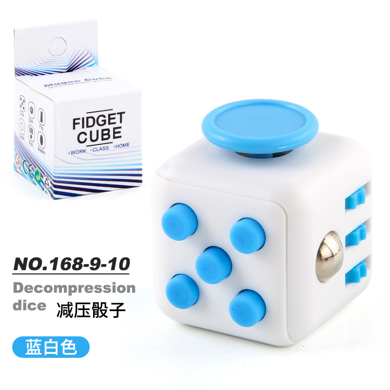 Picture of Cross-border New Strange Toy Decompression Rubik's Cube Vent Decompression Dice Press 6-sided Finger Rubik's Cube Source Factory
