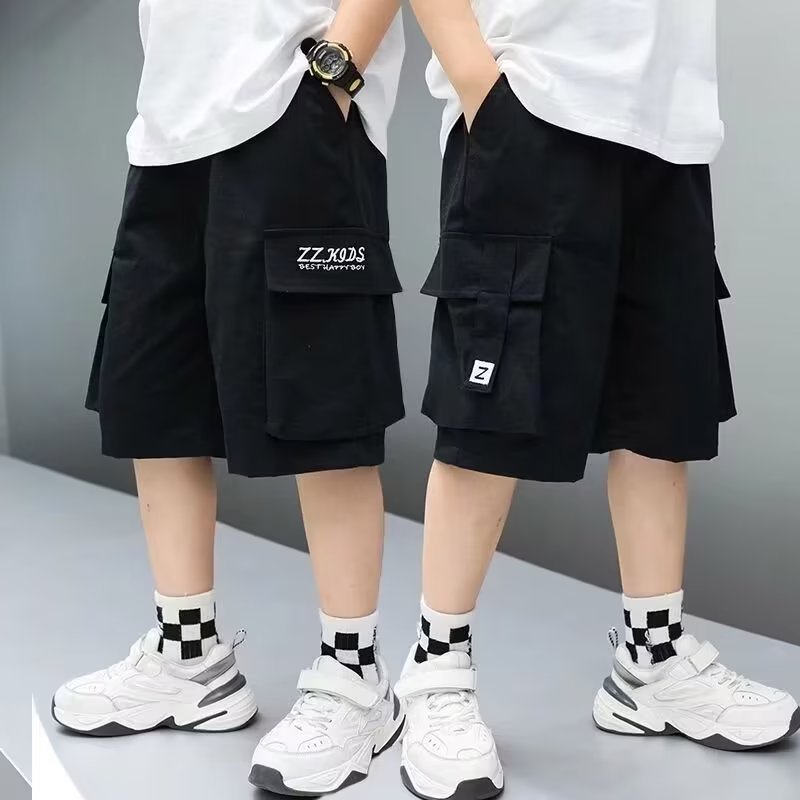 Children's Wear Boys' Summer Shorts Thin Korean Style Loose Pants for Middle School and High School Children and Students