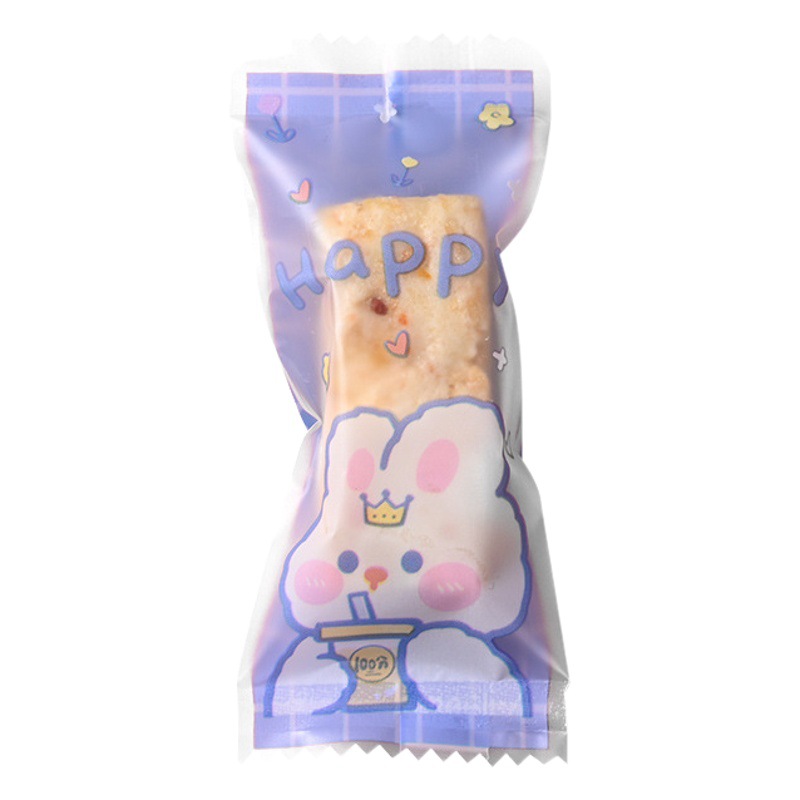 Cute Cartoon creative nougat packaging bag milk candy snowflake crisp machine seal bag candy paper baking candy packaging bag