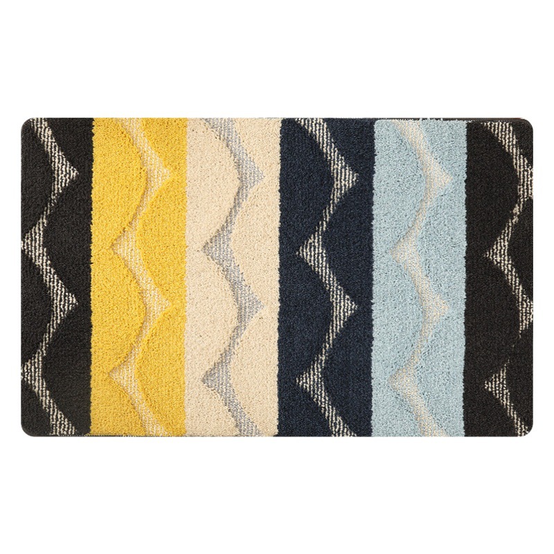 Cross-border Nordic Style Water Absorbent Floor Mat Bathroom Door Bedroom Foot Mat Toilet Carpet Household Bathroom Mat Floor Mat Foot Mat