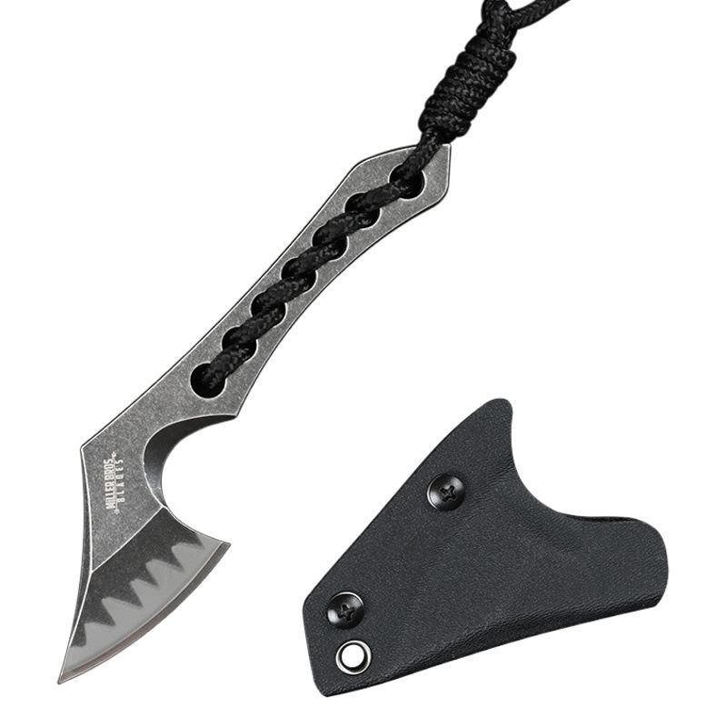 Factory wholesale Miller brothers wild survival outdoor self-defense portable mini tactical axe cutter K sheath