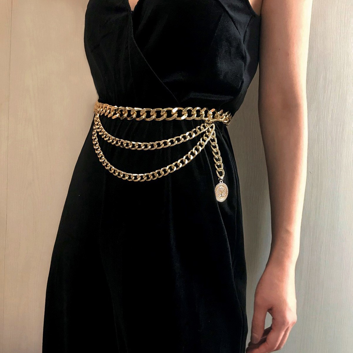 European and American Trend New 2022 Summer Street Hot Girl Waist Chain Women's Punk Style Cool Clothes Accessories Chain Waist
