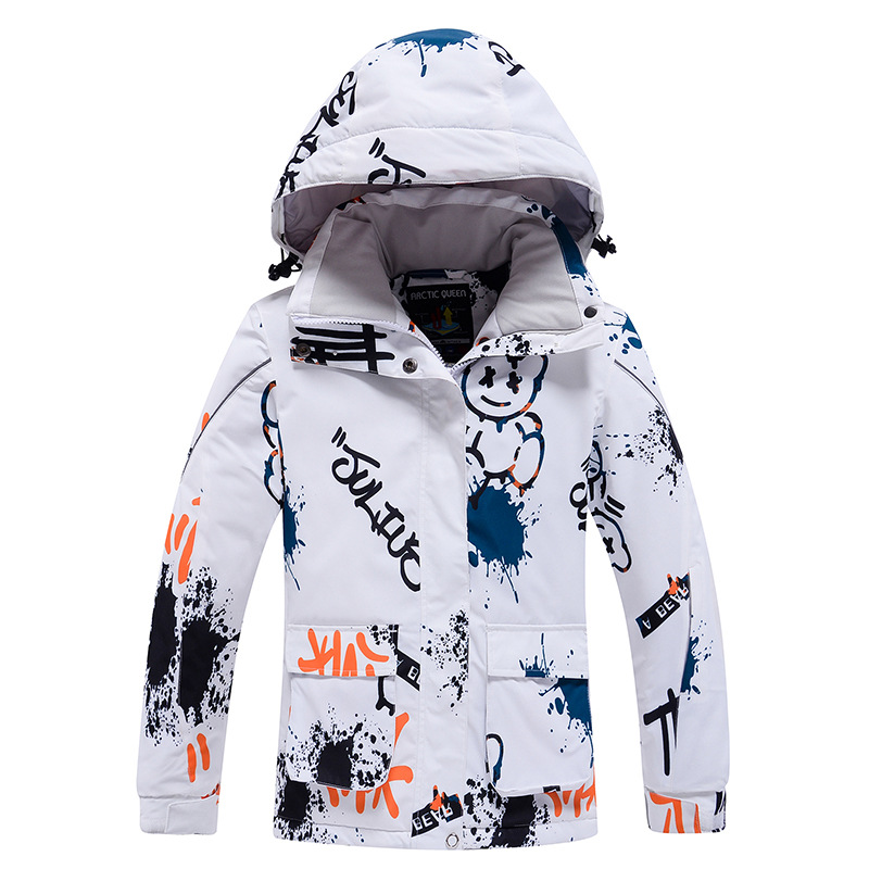 Picture of Children's Ski Suit for Boys and Girls Winter Outdoor Windproof Water-splashing Warm Thickened Snowboard Double-board Ski Suit New