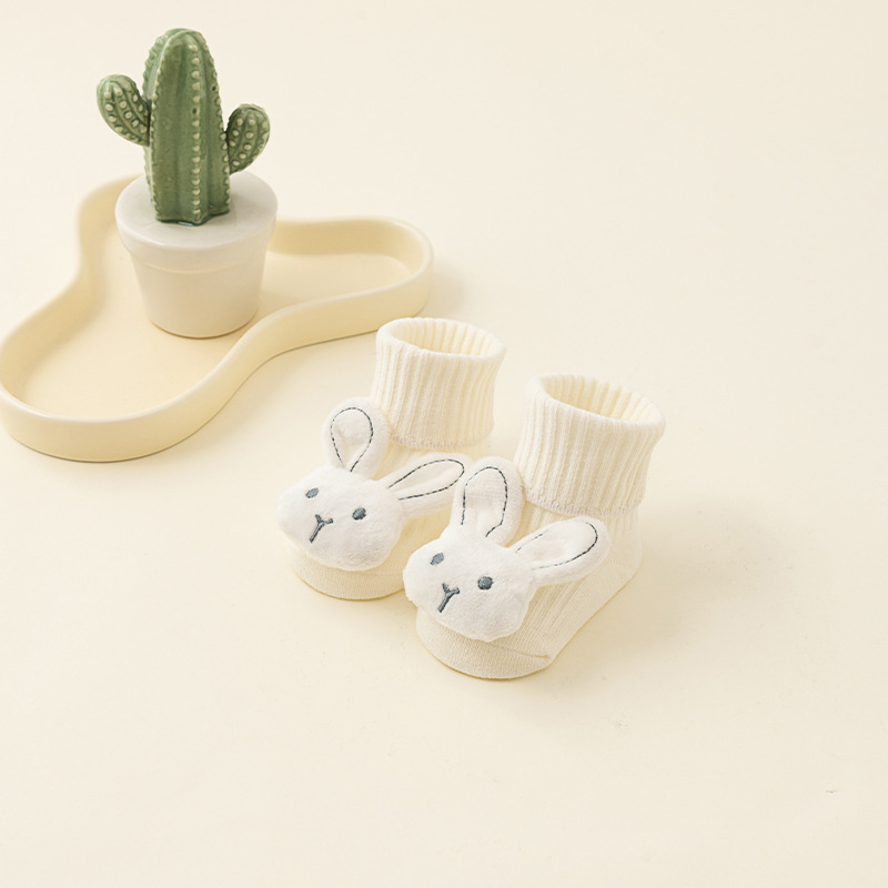 Picture of Newborn baby socks class a cotton spring and autumn non-slip boys and girls baby cartoon doll tube floor socks wholesale 1
