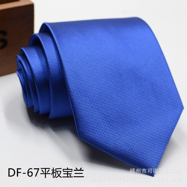Picture of Tie business formal men's tie polyester yarn Arrow 8cm business tie