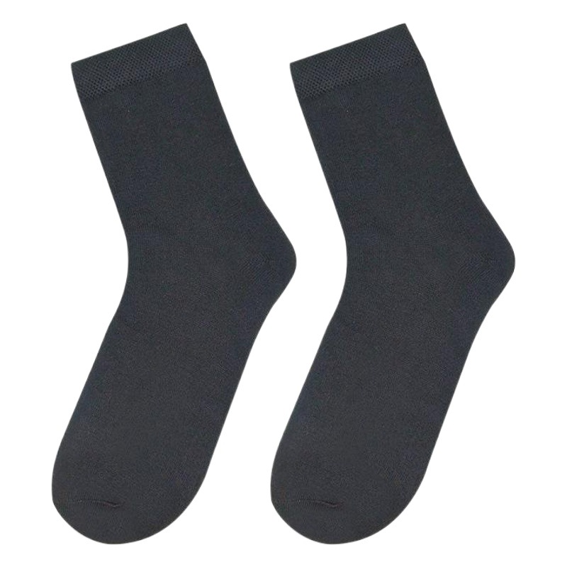 Picture of Men's Socks, Autumn and Winter Mid-Calf Socks, Sports Cotton Socks, Solid Color Street Stall Business Stockings, Gifts, Individually Packaged