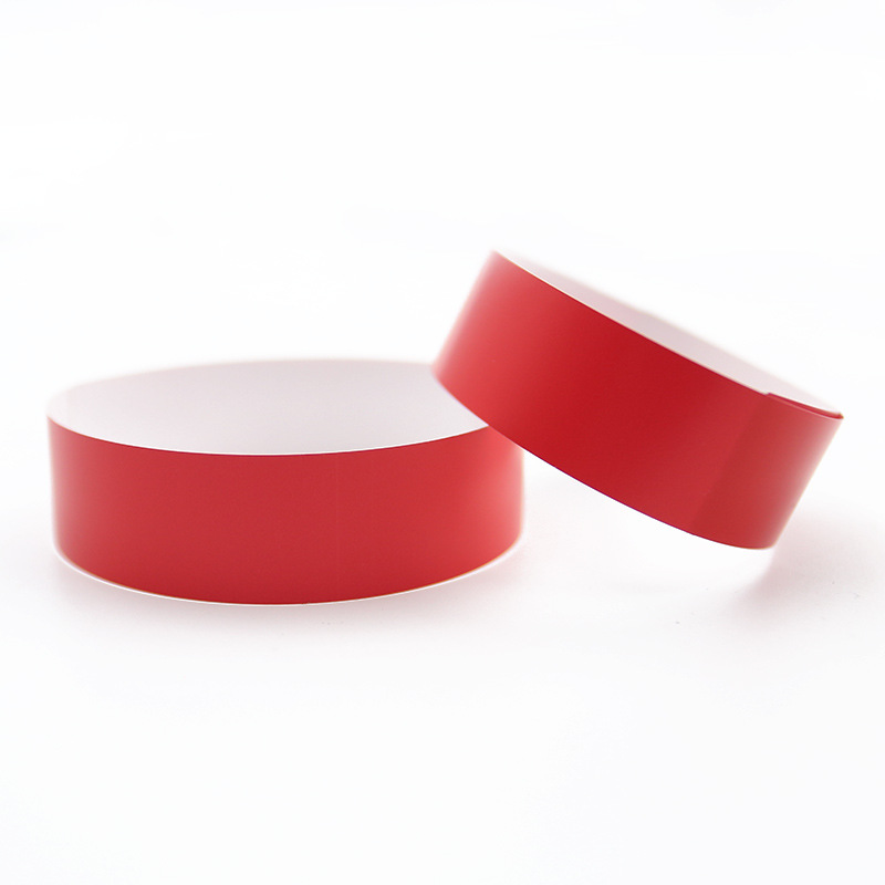 Picture of Spot disposable bracelet waterproof tear-proof identification synthetic paper exhibition admission ticket disposable wrist strap