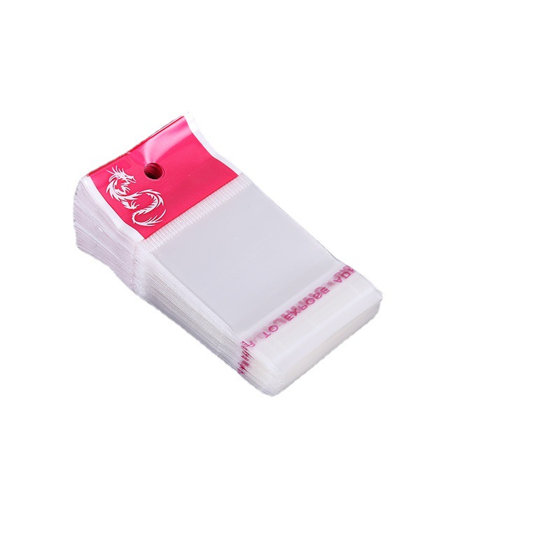 Picture of Factory supply opp transparent self-sealing bag card head hanging hole bag color printing plastic packaging bag self-adhesive self-adhesive bag