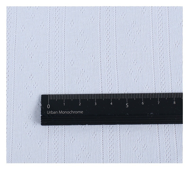 Picture of Lace-up Pants Fabric Cotton Transfer Ring Threaded Jacquard Fabric Spring and Summer Baby Socks Hollow Climbing Wear Anti-mosquito Pants Fabric