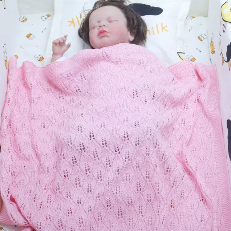 Ins Style Baby Spring and Summer Cotton Thread Blanket Baby Stroller Knitted Throw Blanket Sofa Throw Blanket Outdoor Blanket Manufacturer