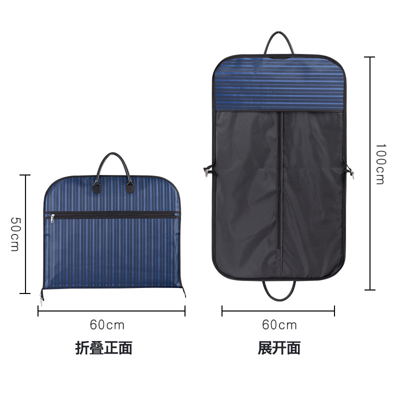 Picture of In-Stock Business Suit Bag Garment Dust Cover Handbag Hanging Clothing Storage Dustproof Cover Black Suit Bag Custom-Made