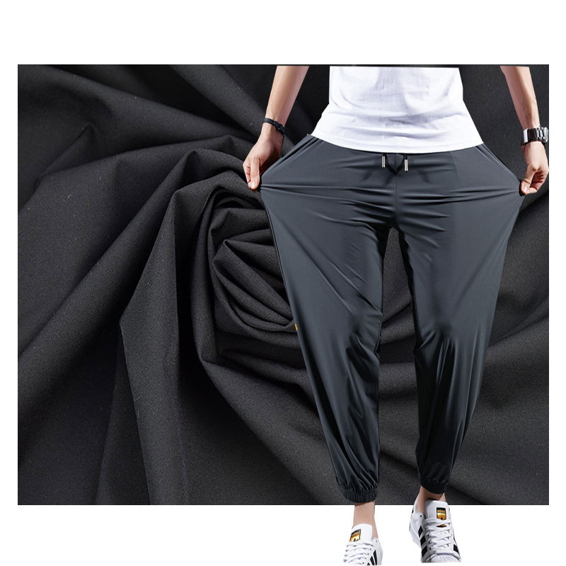 Thin Ice Silk Pants Beach Pants Fabric Naked Nylon Four-sided Elastic Quick-drying 40D Nylon Stretch Fabric