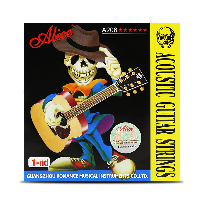 Picture of Alice A206 Folk Guitar Strings Acoustic Guitar Strings Alice Guitar Strings 1 String 2 Strings 3/4/5/6 Strings Set
