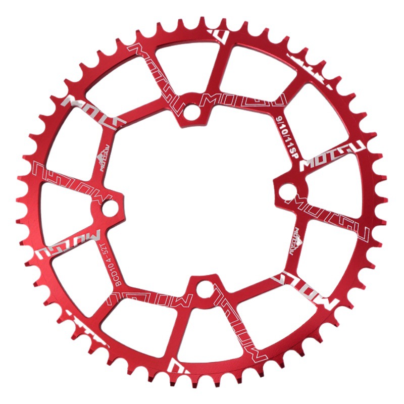 MOTUSV mountain bike positive and negative tooth disc 104BCD single speed 40T42T44T46T48T50T52T tooth disc