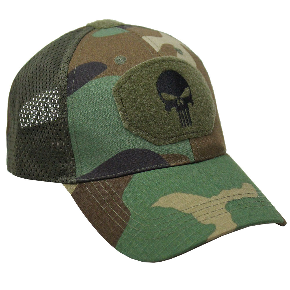 Picture of Summer Camouflage Baseball Cap Military Fan Outdoor Special Forces Tactical Hat Skull Fishing Sunshade Velcro Cap Men