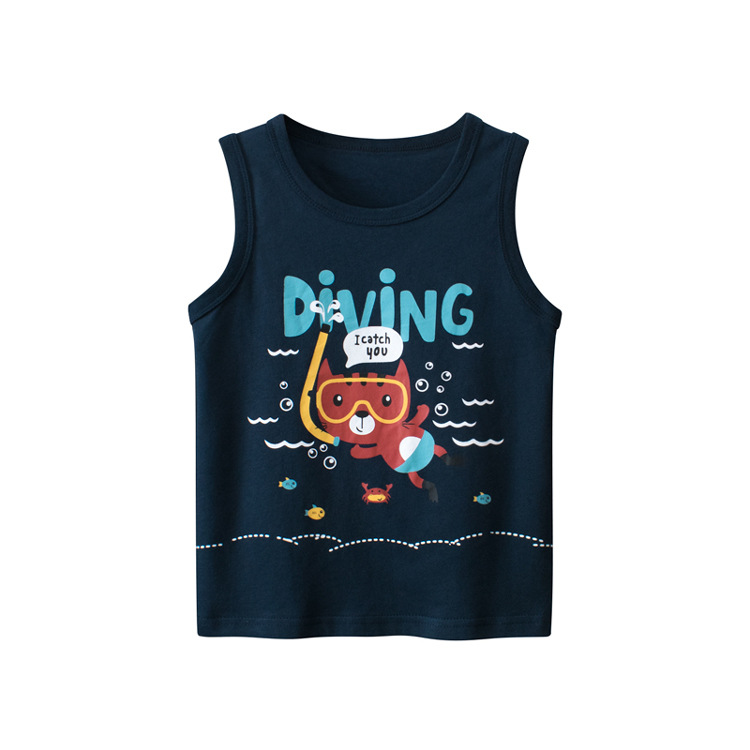 Picture of 2025 New Summer Kidsren's Clothing 27Kids Trendy Brand Kidsren's Vest Male Baby Clothes Cross-Border Supply Dropshipping