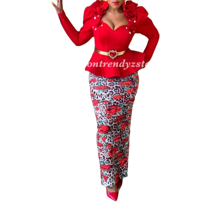 2025 New Foreign Trade Exclusive Diamond Jewelry Designer French Digital Printing Skirt Backless Fashion Tutu Skirt Dress